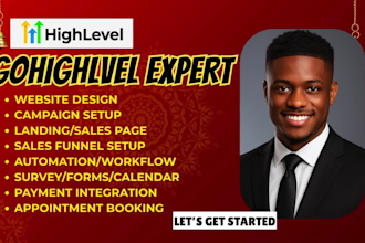 go high level landing page ghl website design highlevel sales funnel ghl expert