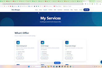 build a responsive custom coded website or business portfolio