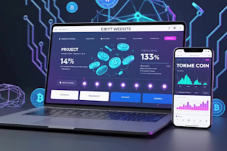 create crypto website meme coin, web3 project, token listing, coin ico listing