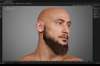 create realistic 3d characters metahuman hair xgen hair and game ready hair card