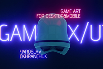create professional game art, UI UX, and assets for your game