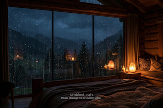 do ambient rain video with natural sound