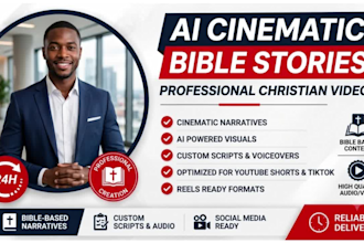create cinematic ai bible story videos for christian youtube shorts tiktok reels