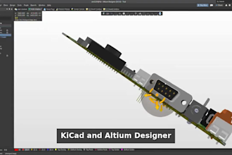 design custom pcb schematic layout and gerber files in kicad or altium