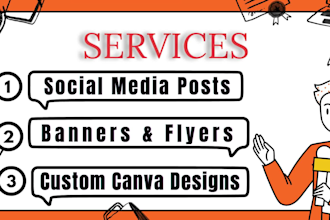 design canva social media posts and banners