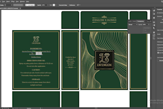 design professional packaging and label design and 3d mockup