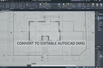 convert PDF to editable autocad dwg drawings