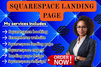 design a high converting squarespace landing page