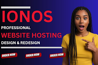 design redesign ionos website wordpress website on hostinger godaddy siteground