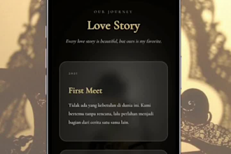design a modern digital invitation website for any event