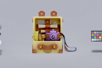 create 3d stylized props and game assets