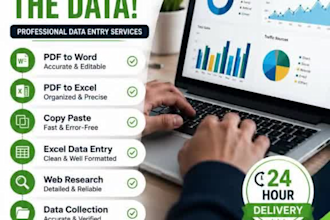 do professional in data entry and typing