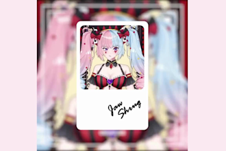 design  and rig live 2d vtuber model in anime style for vtube studio