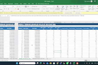 build an excel inventory and stock reorder tracker