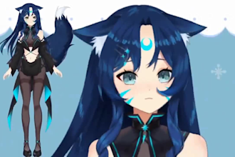 design and rig live2d vtuber model anime live2d model design rig 3d vtuber model