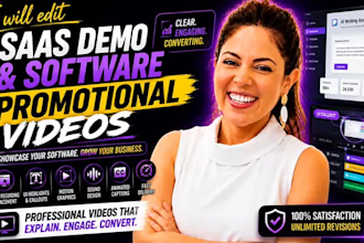 edit saas demo videos and ai software promo videos