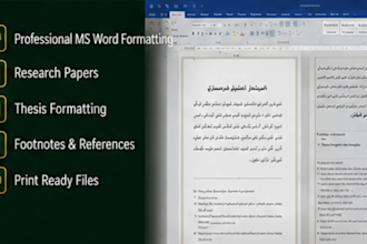 proofread edit and format urdu arabic books professionally