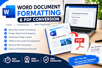 professionally format word documents, reports and business document