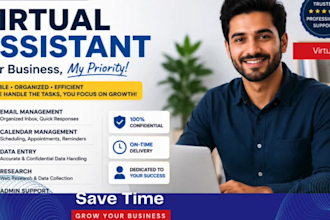 assist with excel, typing, and virtual admin tasks