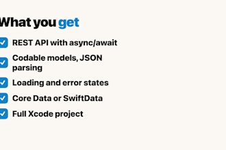 connect your ios app to an API and local database