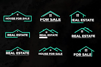 make a modern realtor and property business logo
