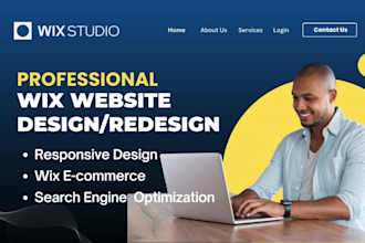 wix studio website, redesign wix website, business website