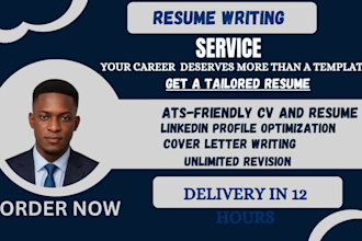 write a professional resume and executive CV