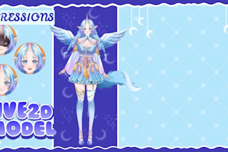 pngtuber, pngtuber model, vtuber avatar, vtuber anime, chibi art