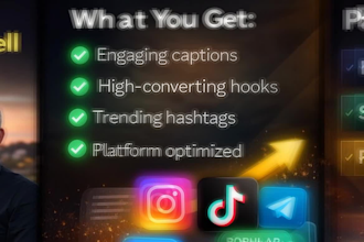 write engaging social media captions that attract customers