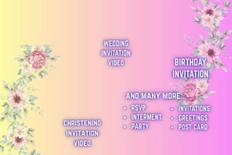 design birthday, party, wedding invitation or greetings