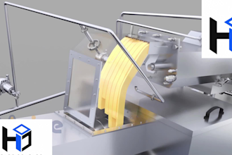 create 3d food processing and manufacturing animation