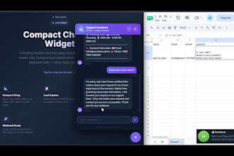 make an ai website chatbot and customer support agent for your website