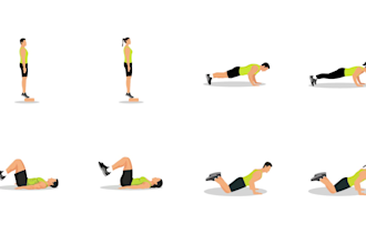 create custom gym exercise illustrations and lottie animations