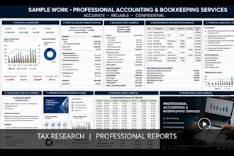 provide accurate bookkeeping accounting and tax research services