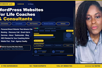design a professional wordpress website for life coaches and consultants