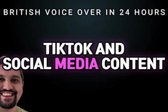 record a professional british male voice over