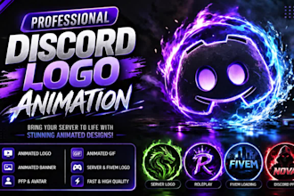 design discord animated logo banner pfp gif icon animation
