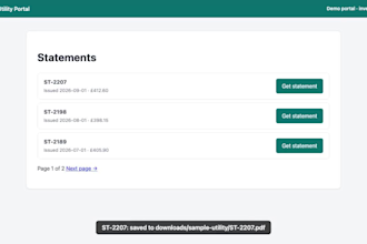 automate portal logins and invoice or report downloads with playwright