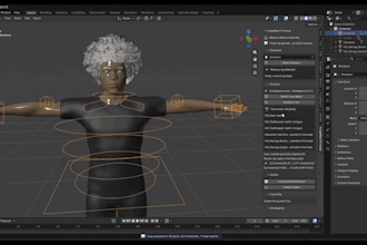 do 3d full body rig, 3d character rig, weight paint blendshape, facial rig, uefn