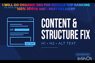 do organic SEO for google top ranking