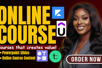 do online course video editing, educational course, training video, ppt slides