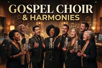 sing gospel choir, background vocals and harmonies for your song