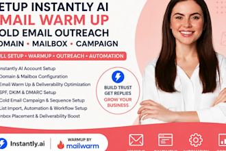 setup instantly ai smartlead for email warm up and cold email outreach dkim smtp