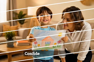 create an animated children book trailer, kids book promo video