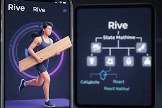 create exercise animation loop in rive for fitness app
