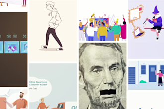 create vector illustrations for saas and business