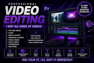 professionally edit your videos in premiere pro