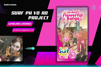 record a female HQ tagalog or filipino voice overs