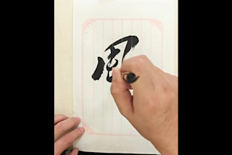 hand write custom chinese calligraphy for your name or phrase
