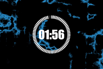 create countdown timer clock animation